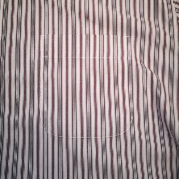 Eddie Bauer Relaxed Fit Mens Size XL Wrinkle Resistant Striped Shirt - Picture 7 of 12
